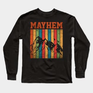 Graphic Mayhem Proud Name Personalized Birthday 70s 80s 90s Vintage Styles Long Sleeve T-Shirt